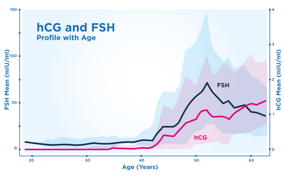 hCG under perimenopausen
